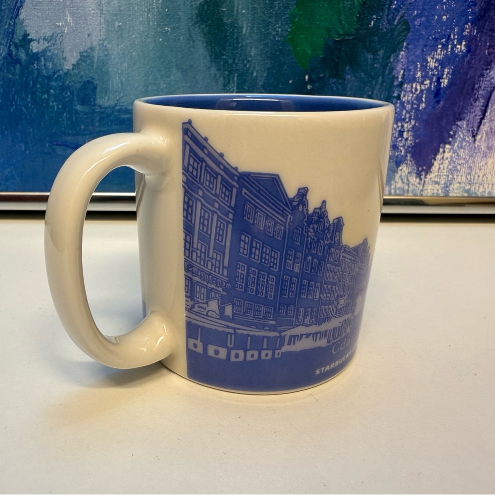 Starbucks Gdansk Poland Global Icons Espresso Mug 3 fl oz 89 ml Mini Small 2012 - Picture 5 of 14